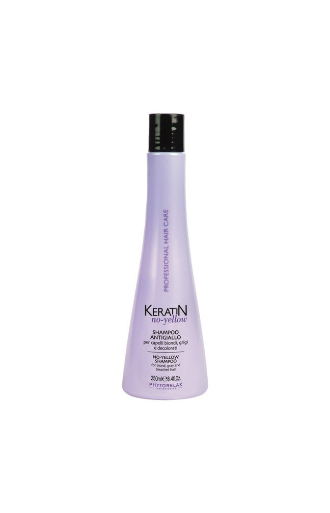 Shampoing violet - Keratin no-yellow - Cheveux blonds, gris et décolorés - 250 ml