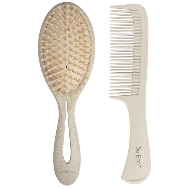 Set cheveux - Peigne & brosse - Naturel