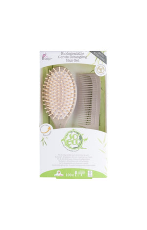 Set cheveux - Peigne & brosse - Naturel