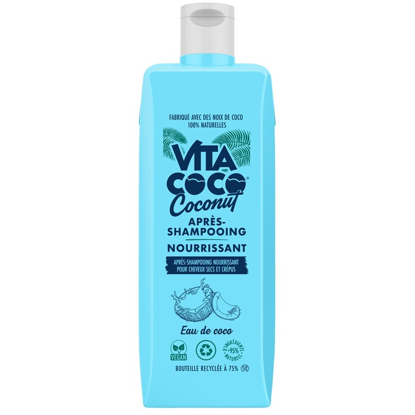 Après-shampoing nourrissant vegan - Eau de coco - Cheveux secs & crépus - 400 ml
