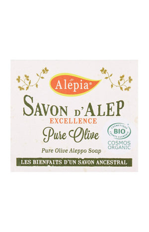 Savon d’Alep nettoyant bio - Huile d’olive pure - Visage & corps - 200 g