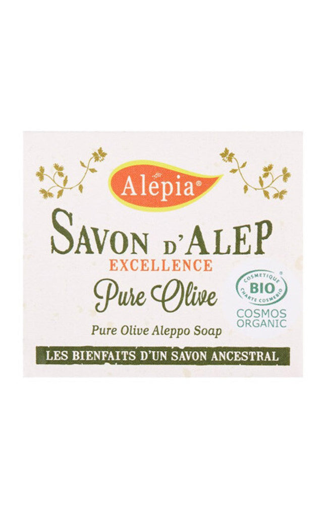 Savons d’Alep nettoyants bio - Huile d’olive pure - Visage & corps - 2 x 200 g