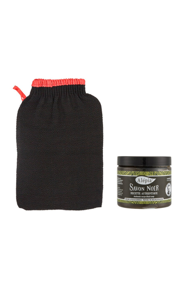 Gommage suprême - 3 gants & 3 savons noirs