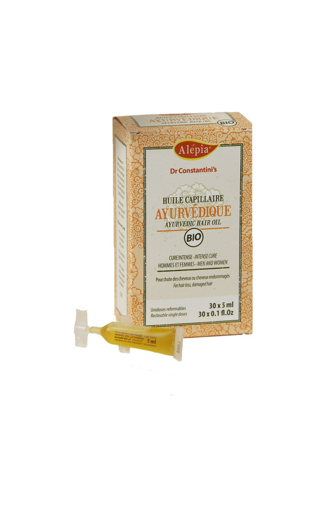 Huile ayurvédique hydratante bio - Cheveux - 30 x 5 ml
