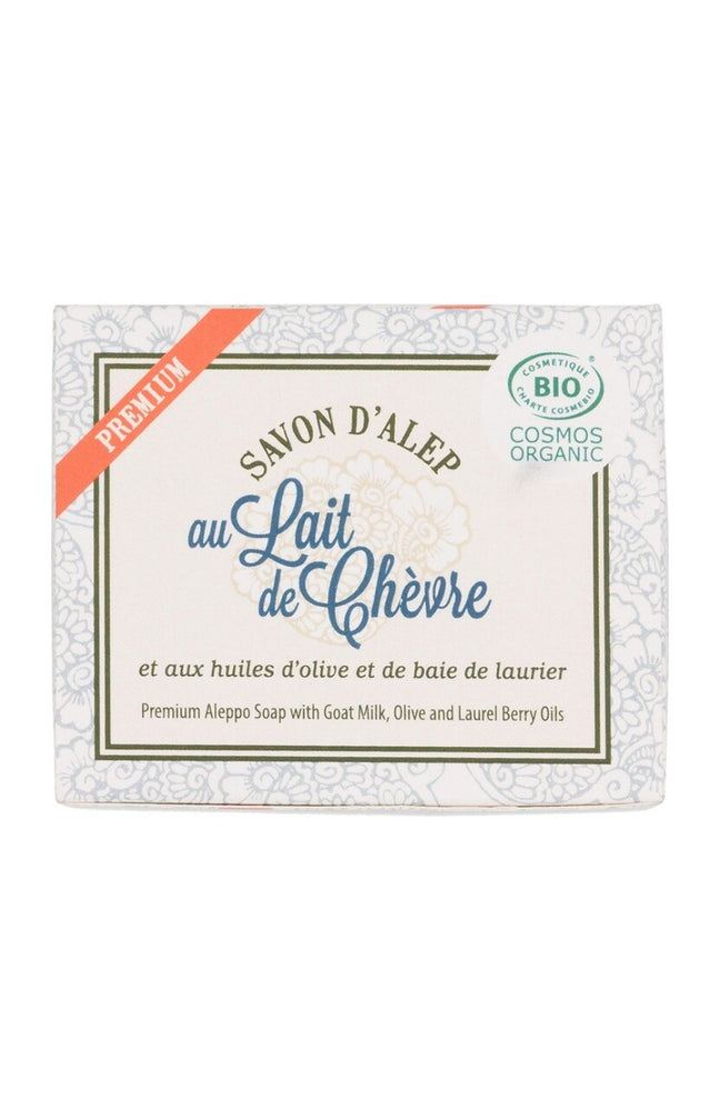 Savon d'Alep adoucissant bio -  Lait de chèvre - Visage, corps & cheveux - 125 g