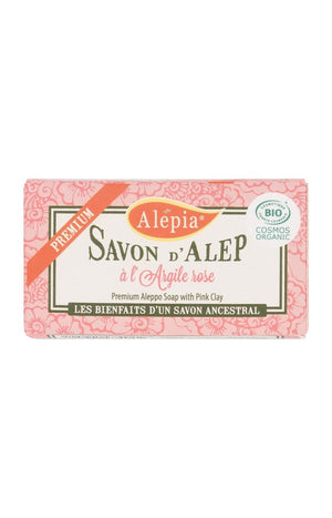 Savon d'Alep régénérant bio - Argile rose - Visage, corps & cheveux - 125 g
