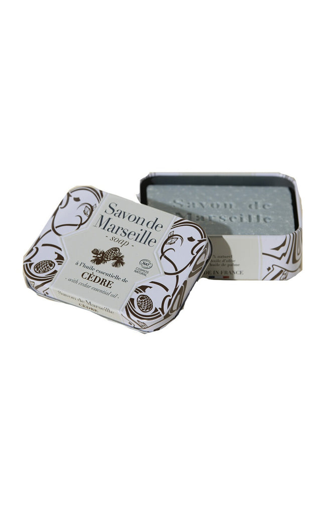 Savon de Marseille - Huile essentielle de cèdre - Visage, corps et mains - 100 g