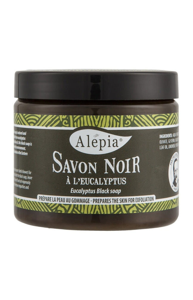 Savon noir hydratant & exfoliant - Huile essentielle d’eucalyptus - Corps - 200 ml