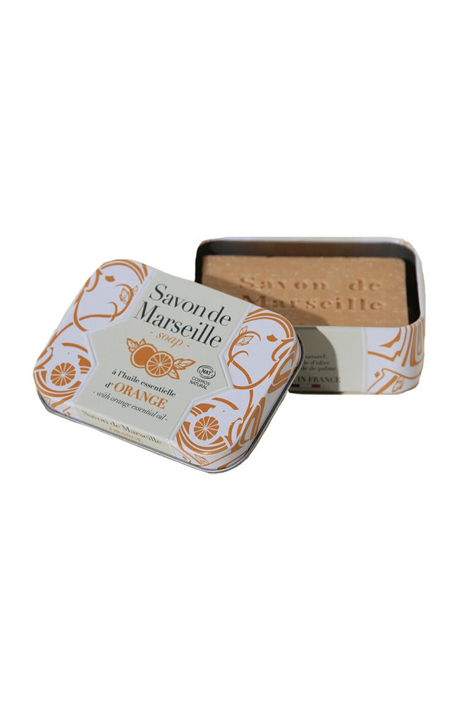 Savon de Marseille - Huile essentielle d'orange - Visage, corps & soins - 100 g