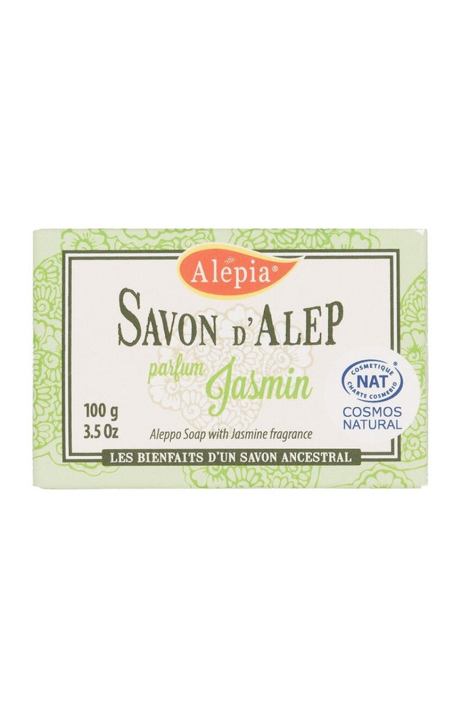 Savon d'Alep naturel - Jasmin - Visage & corps - 100 g