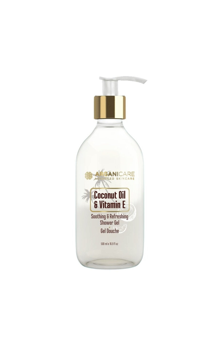 Gel douche hydratant - Huile de coco & vitamine E - 500 ml