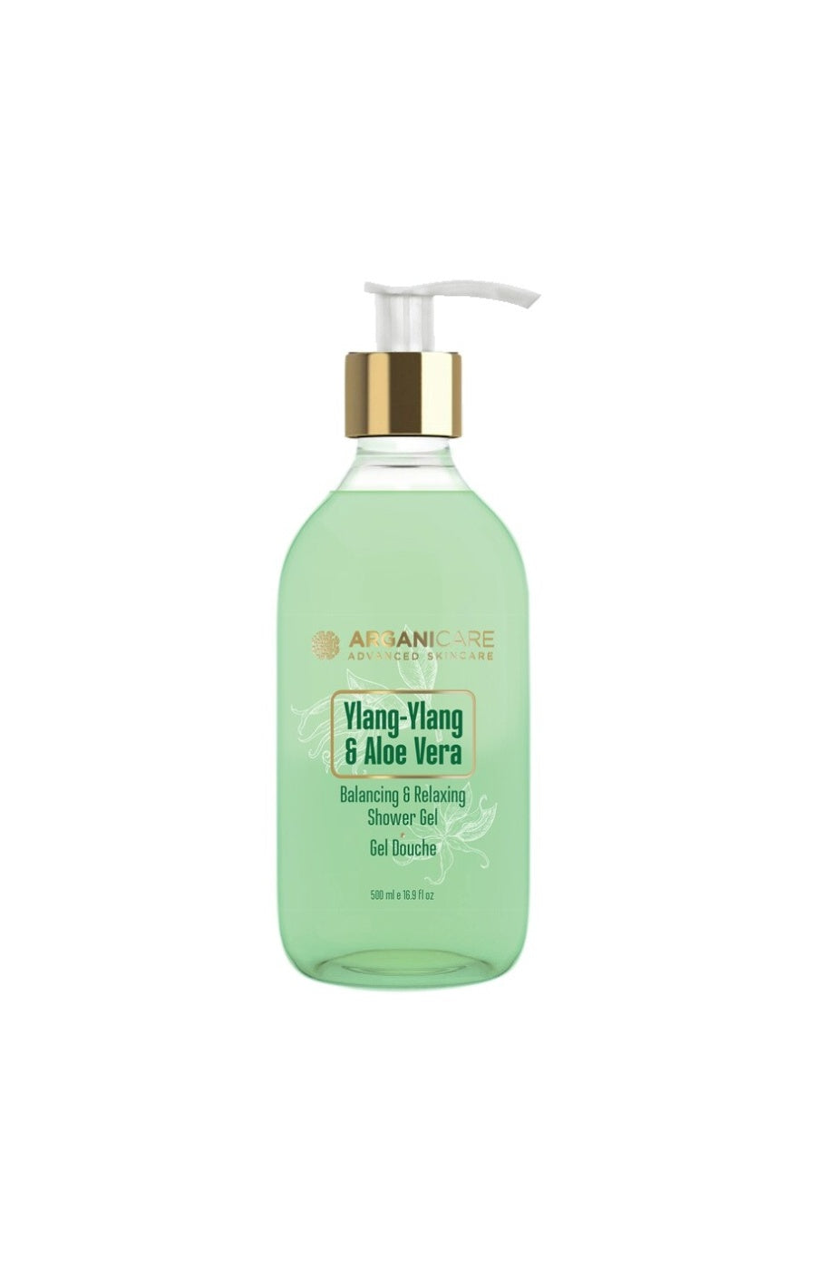 Gel douche hydratant - Ylang-ylang & aloe vera -  500 ml