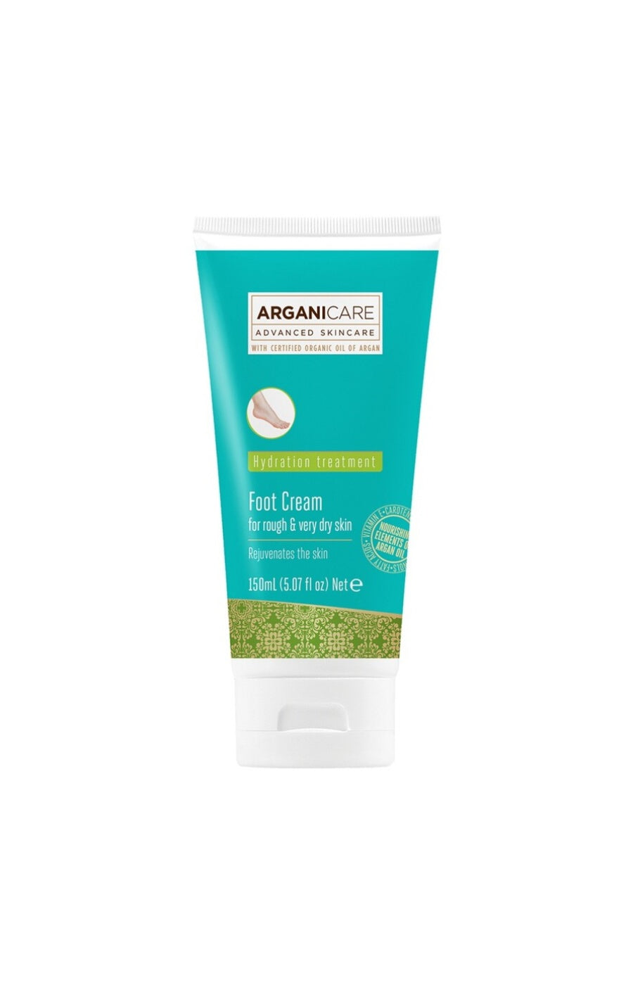 Crème pour les pieds hydratante & nourrissante à l'huile d'argan - 150 ml