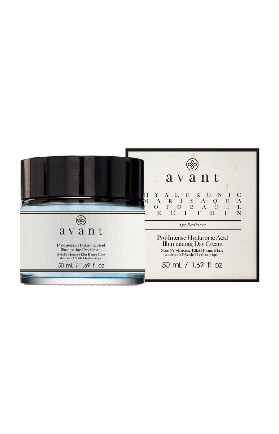 Soin effet bonne mine - Acide hyaluroniqye & huile de jojoba - Age Radiance - Peaux ternes - 50 ml