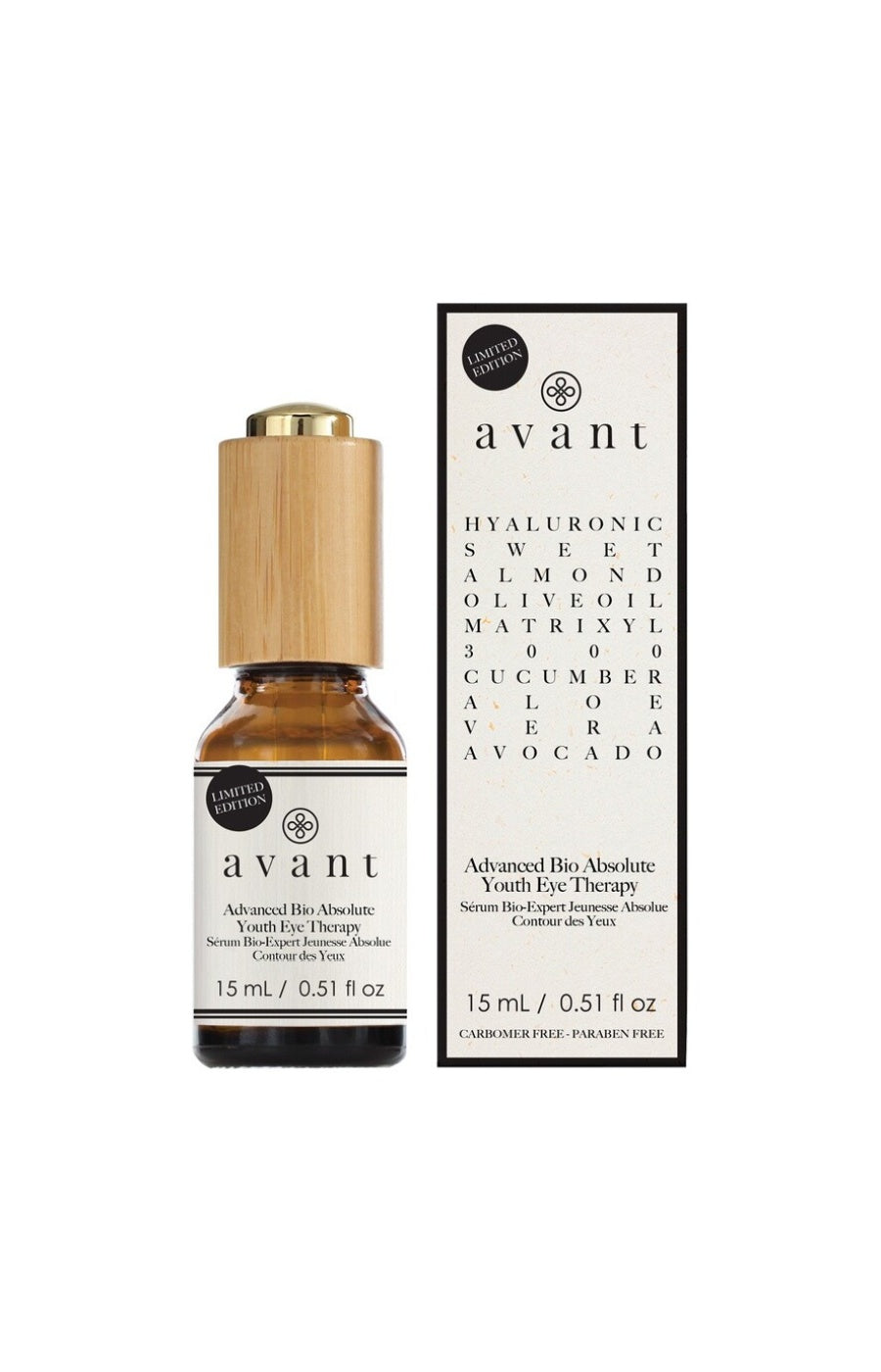 Sérum contour des yeux jeunesse absolue - Acide hyaluronique & aloe vera - Bio Activ - 15 ml