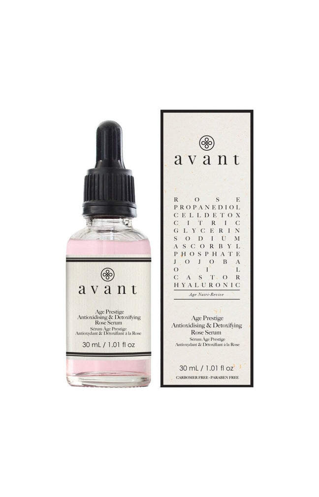 Sérum antioxydant & détoxifiant - Acide hyaluronique & rose - Age Prestige - Peaux sèches - 30 ml