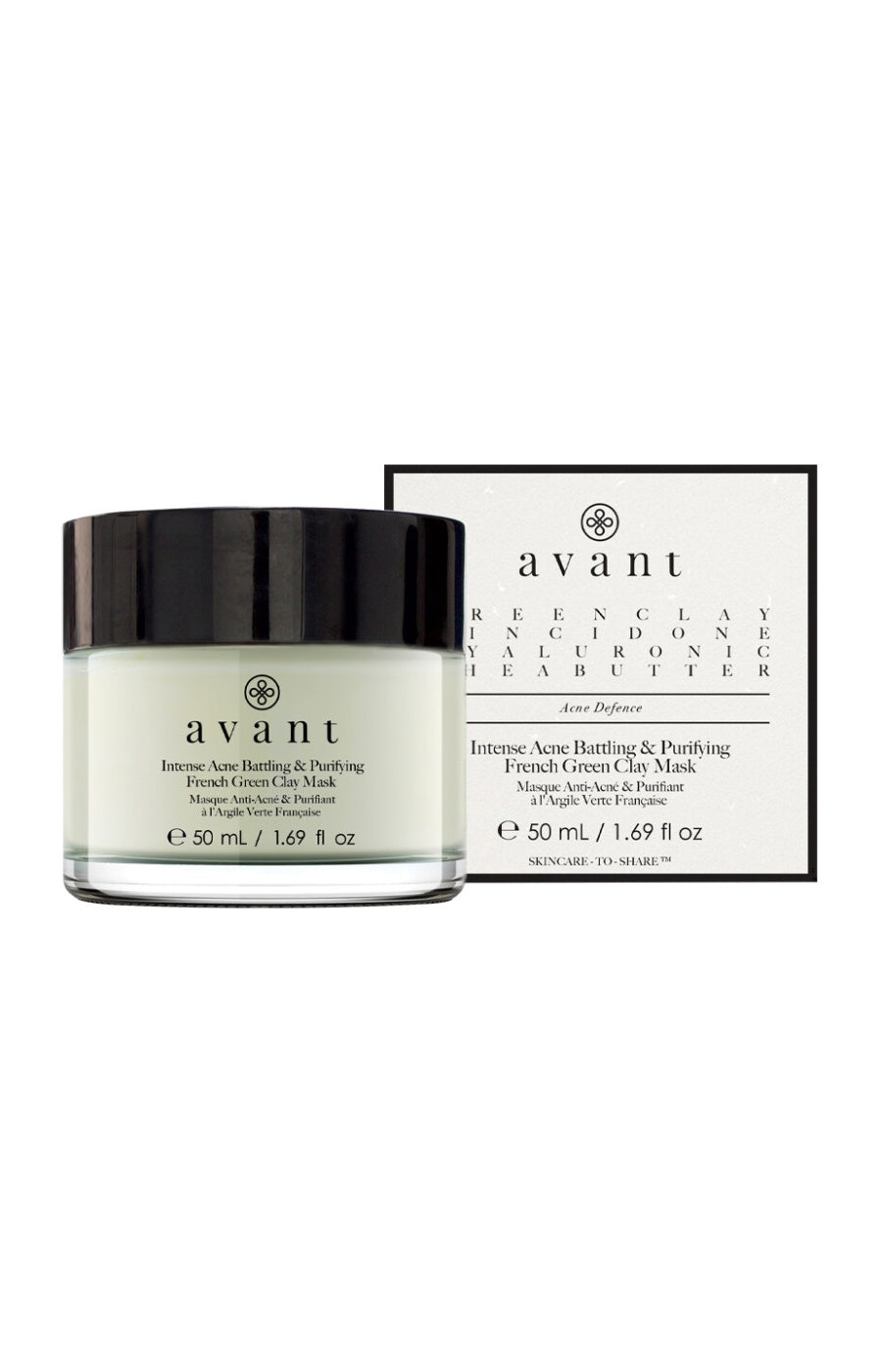 Masque purifiant - Argile verte - Anti-Blemish - Peaux à imperfections - 50 ml