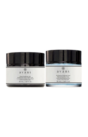 Soin effet bonne mine & crème - Jour & nuit - Peaux sèches & ternes - Visage & yeux - 2 x 50 ml