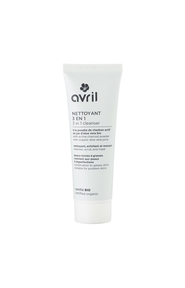 Nettoyant 3 en 1 bio - Peaux mixtes à grasses - 50 ml