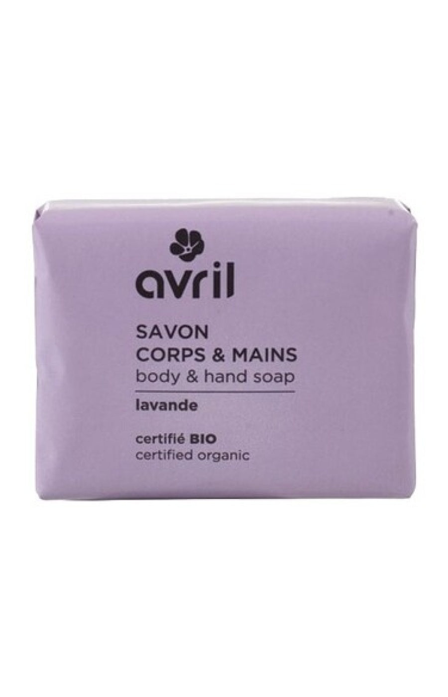 Savon solide bio - Lavande - Corps & mains - 100 g