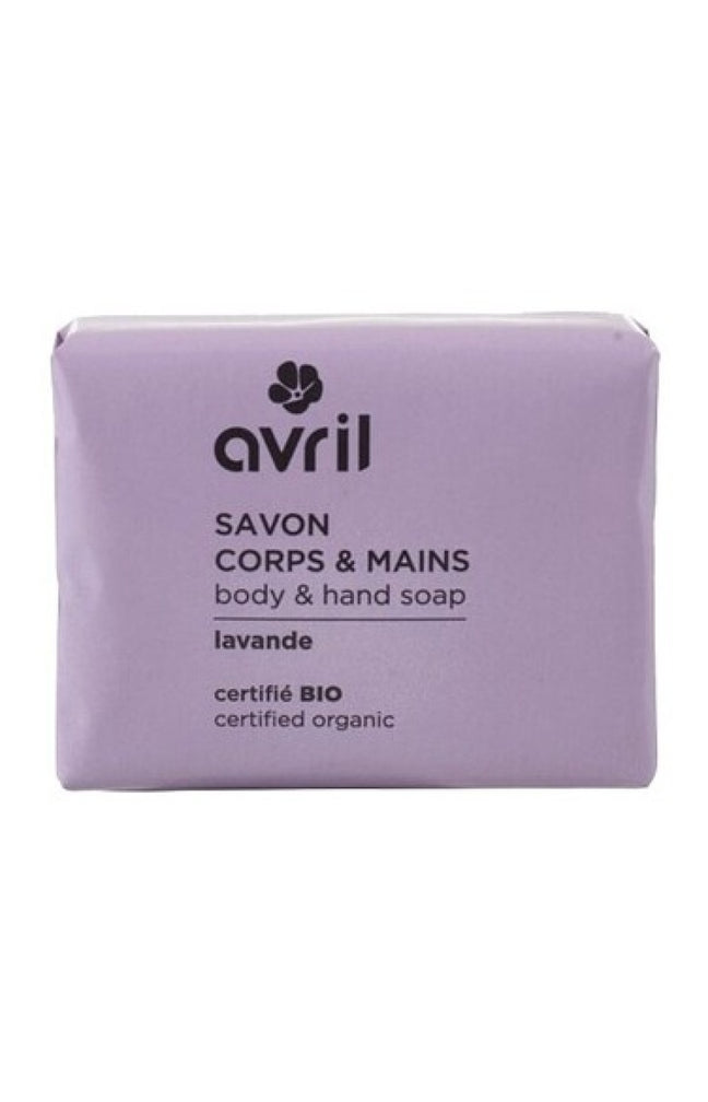 Savon solide bio - Lavande - Corps & mains - 100 g