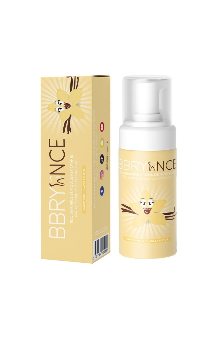 Dentifrice mousse blancheur - Vanille - 50 ml
