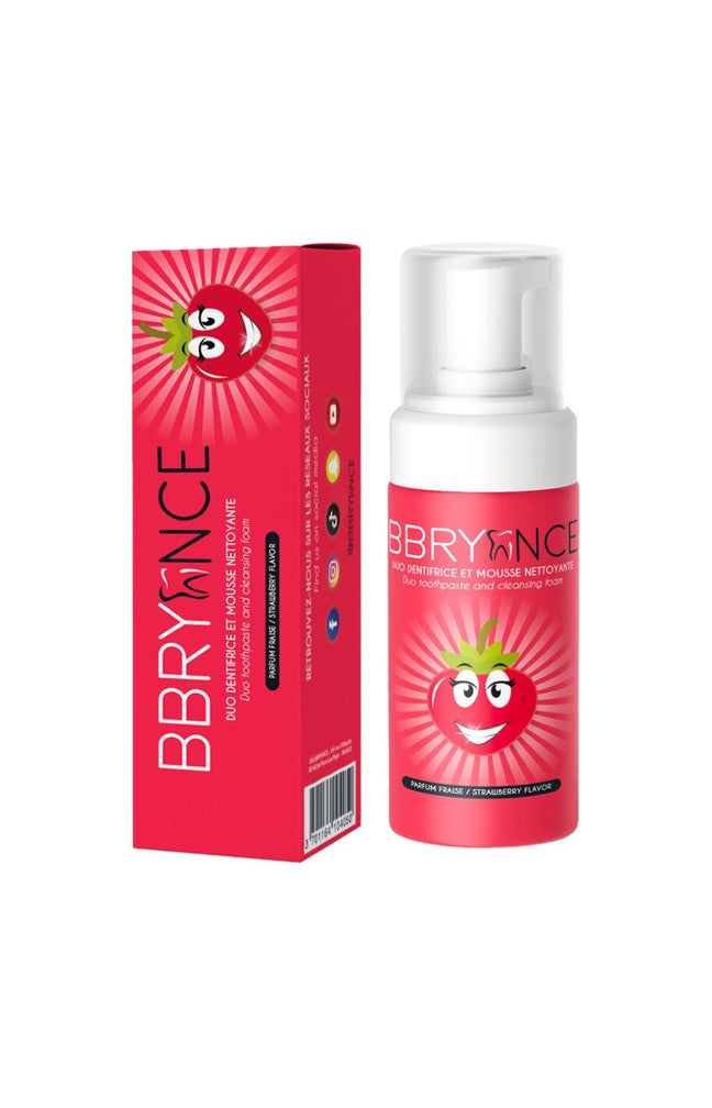 Dentifrice mousse blancheur - Fraise - 50 ml