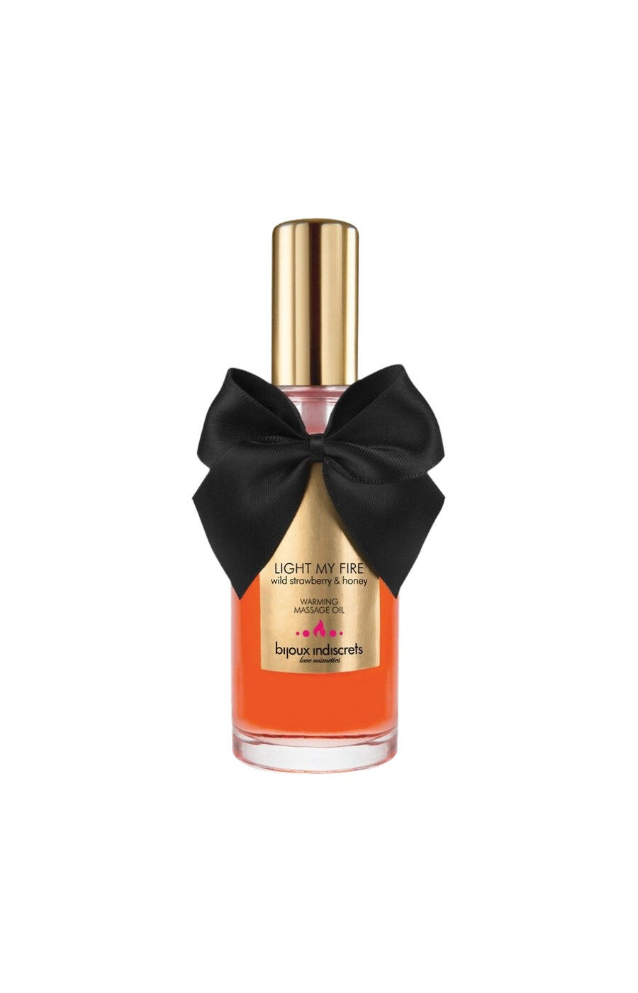 Huile de massage embrassable chauffante - Fraise sauvage et miel - 100 ml