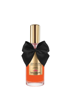 Huile de massage embrassable chauffante - Fraise sauvage et miel - 100 ml