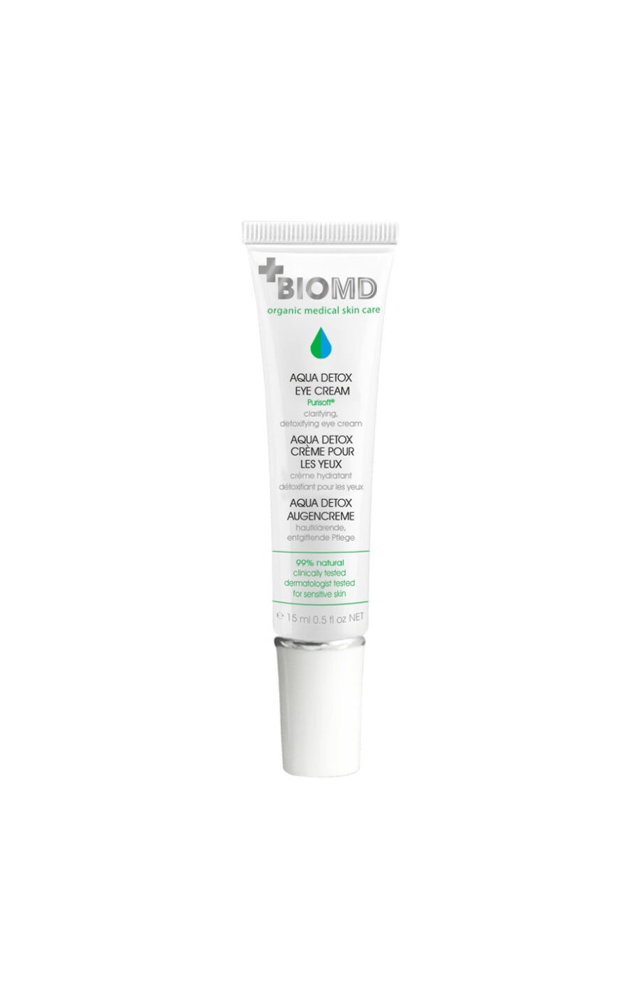 Crème hydratante détoxifiante yeux - Aqua Detox - 15 ml