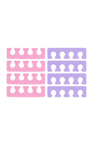 Séparateurs d'orteils - Rose & Violet - Corps - 4 paires