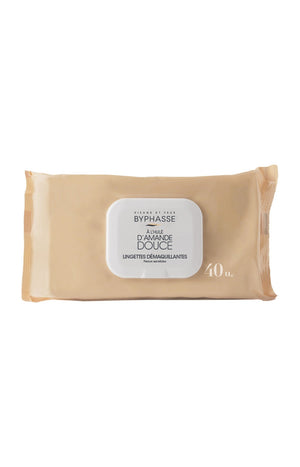 Lingettes démaquillantes - Amande douce - Peaux sensibles - 40 unités