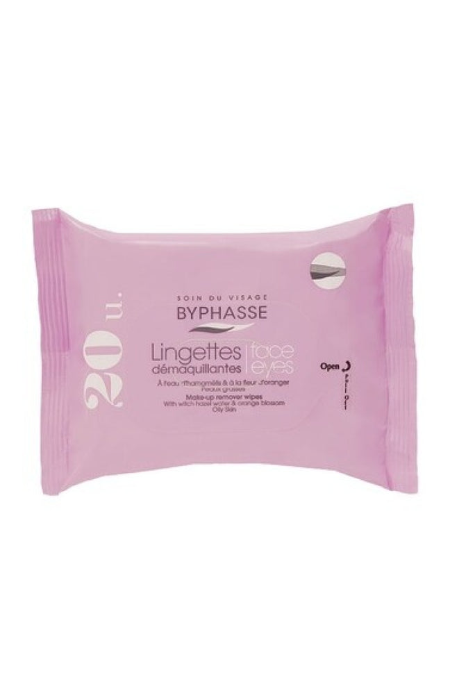 Lingettes démaquillantes - Peaux grasses - 20 unités