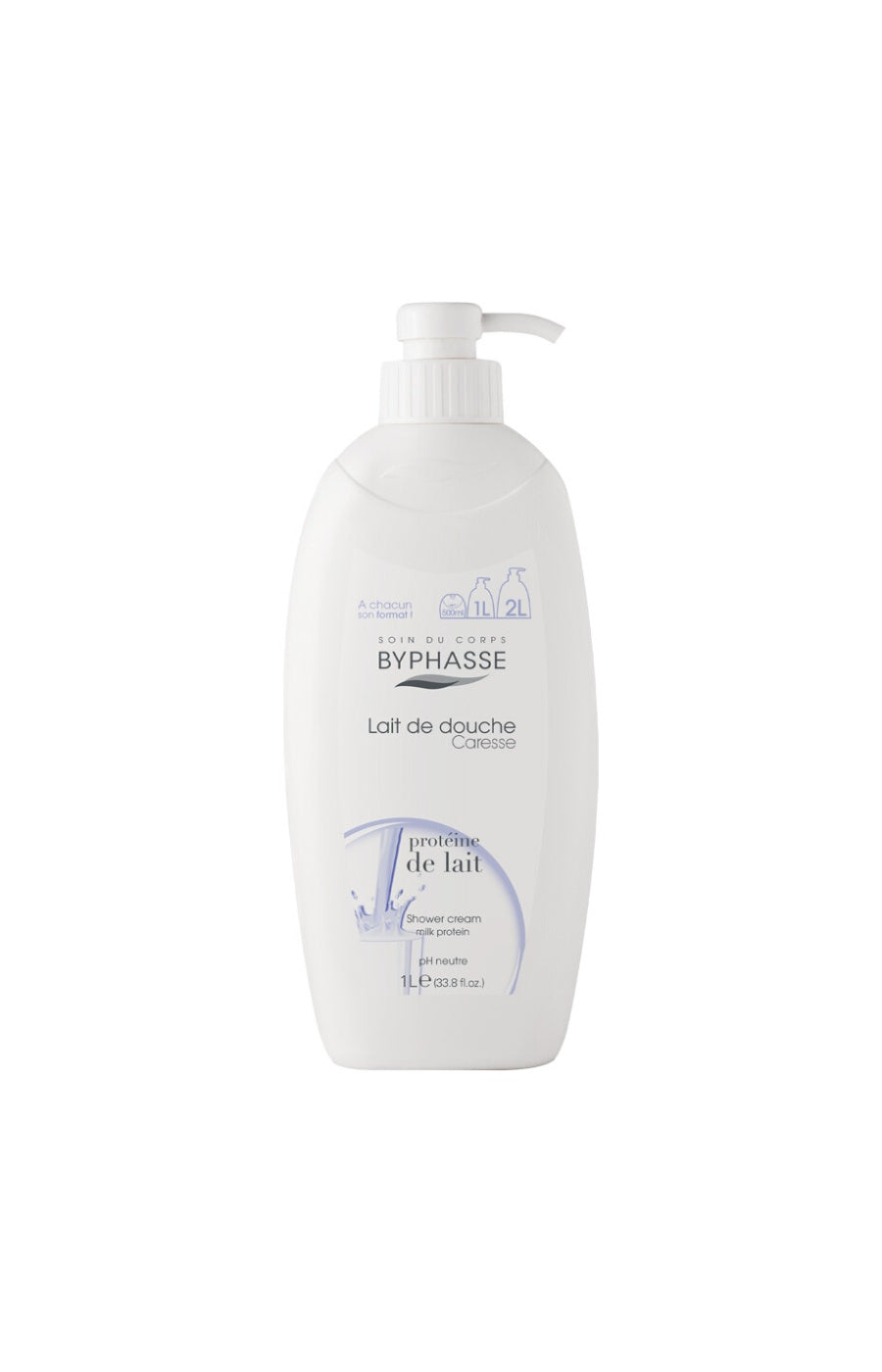 Lait de douche - Protéine de lait - Caresse - 1 L