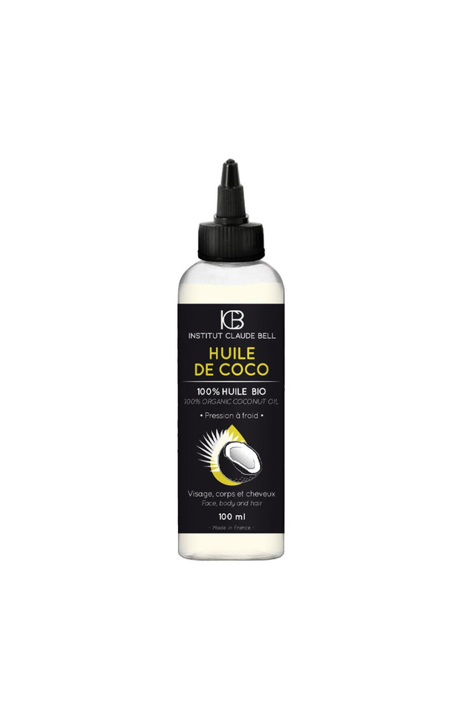 Huile de coco bio pressée à froid - 100% pur coco - Visage, corps et cheveux - 100 ml