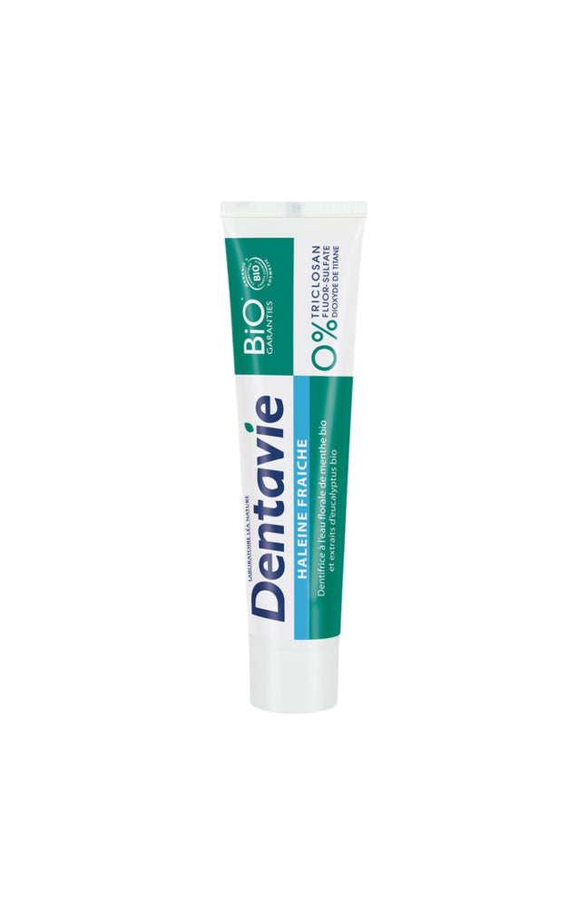 Dentifrice haleine fraîche bio - Eau florale de menthe & extraits d'eucalyptus - 75 ml