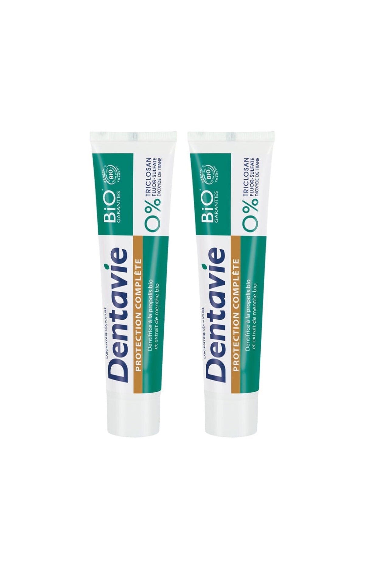 Dentifrices bio protection complète - Propolis & extrait de menthe - 2 x 75 ml