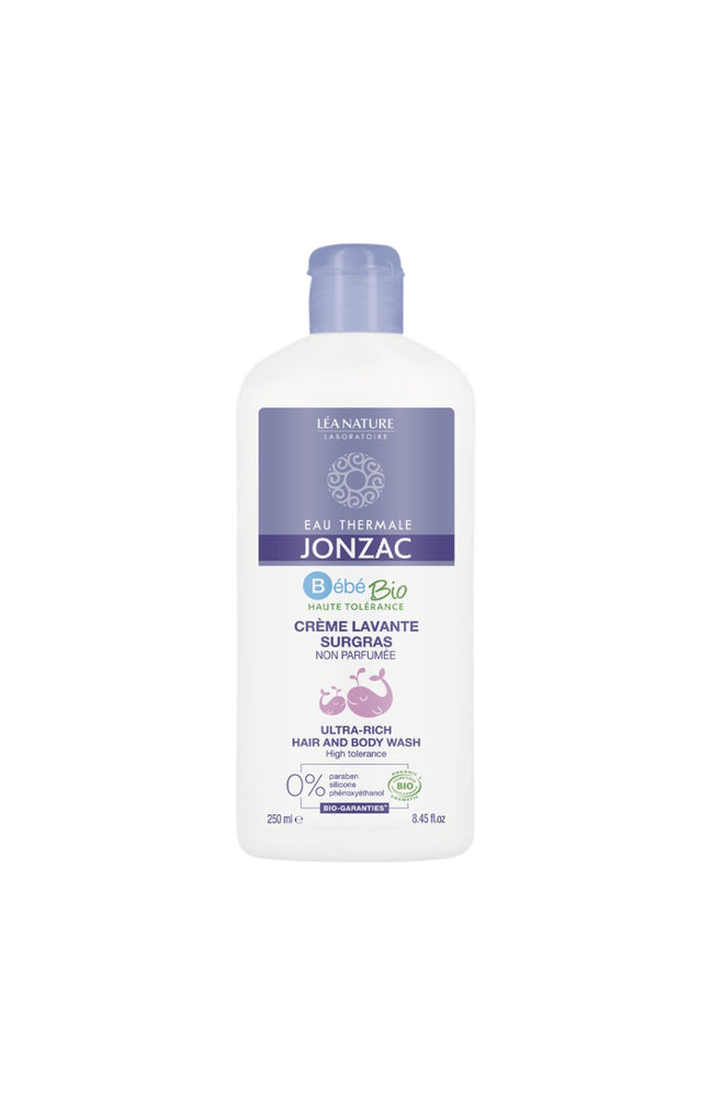 Crème lavante surgras sans parfum bio - Bébé - Corps & cheveux - 250 ml