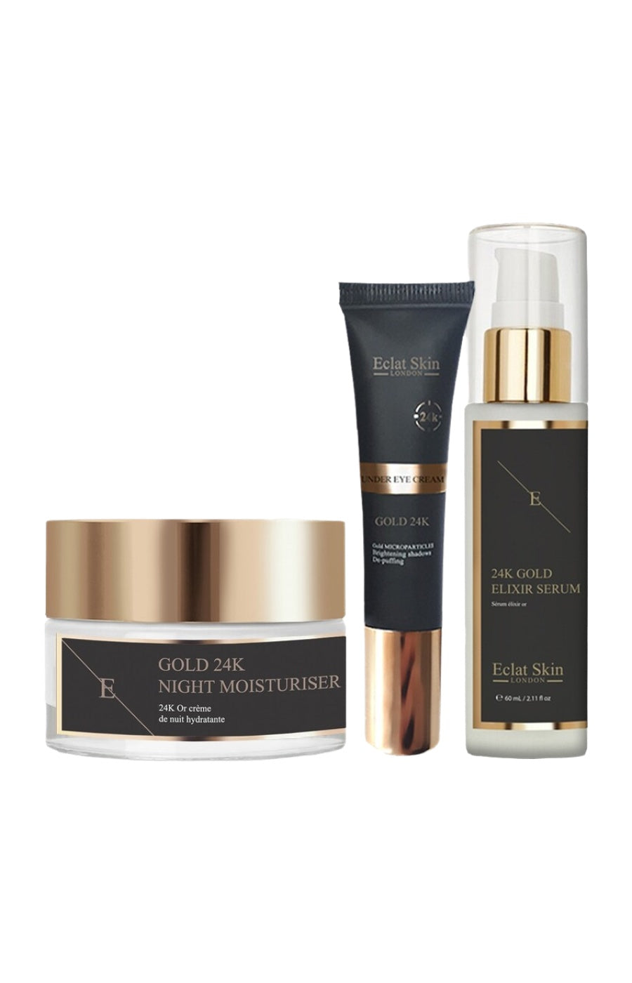 Routine anti-rides - 24k Gold - Visage & yeux - Peaux matures - 3 produits