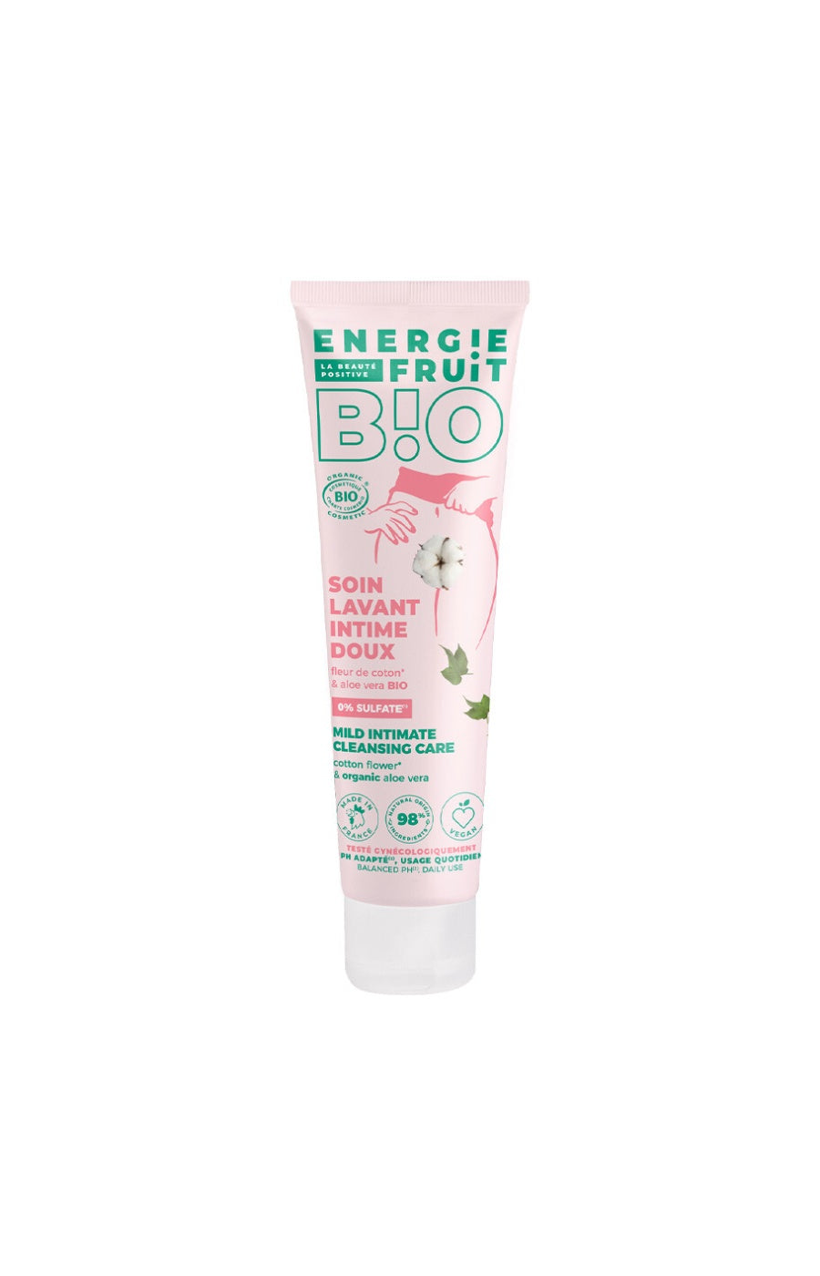 Soin lavant intime bio - Aloe vera & coton - Corps - 150 ml