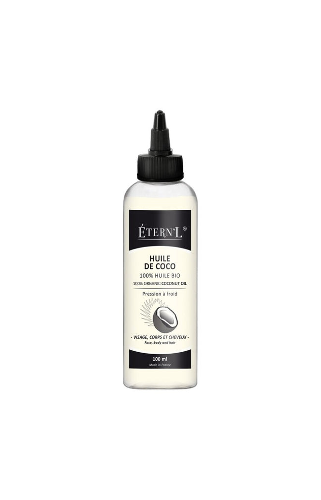 Huile de coco bio pressée à froid - 100% pur coco - Visage, corps & cheveux - 100 ml