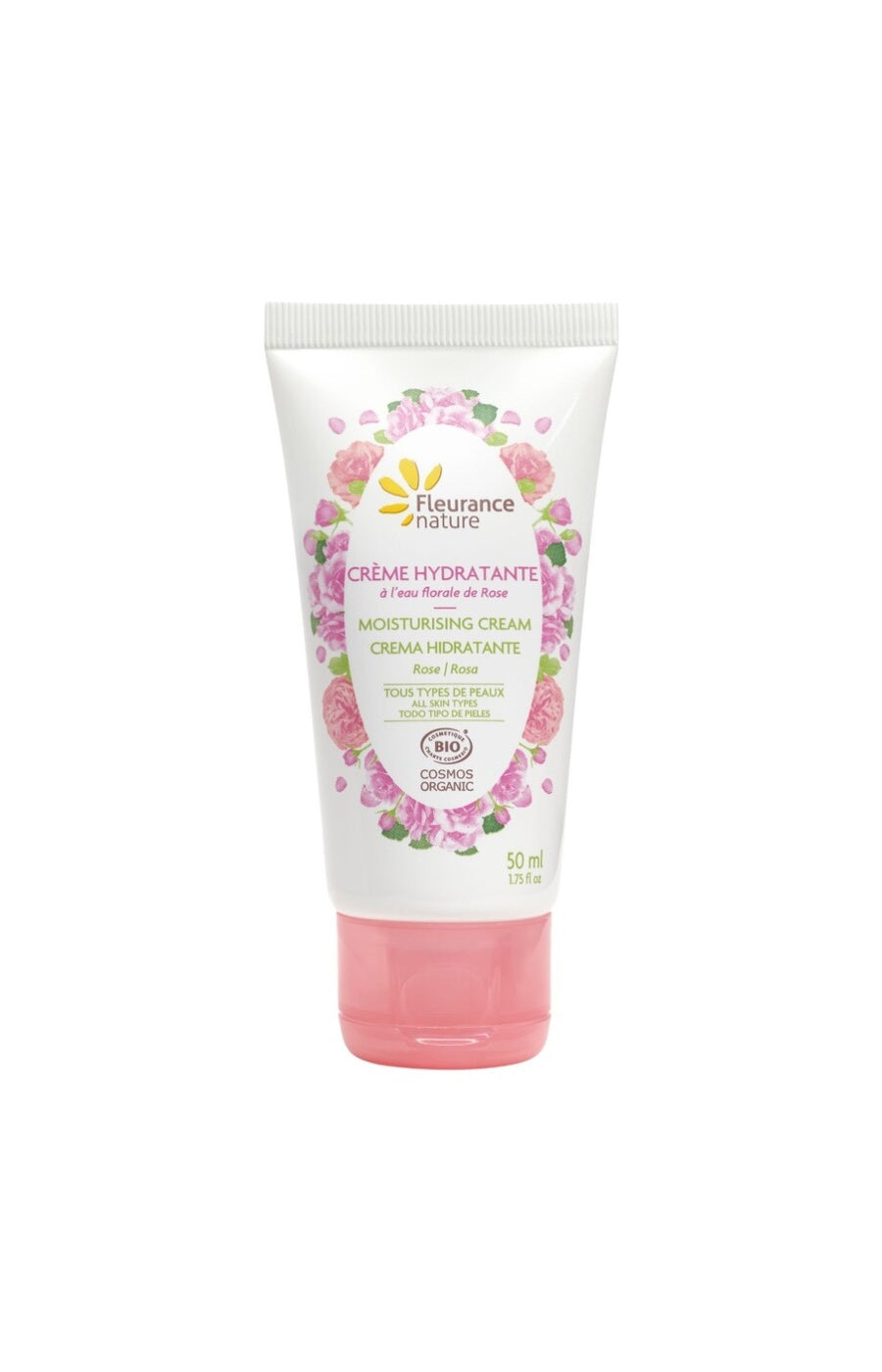 Crèmes hydratantes bio - Rose - Visage - 2 x 50 ml