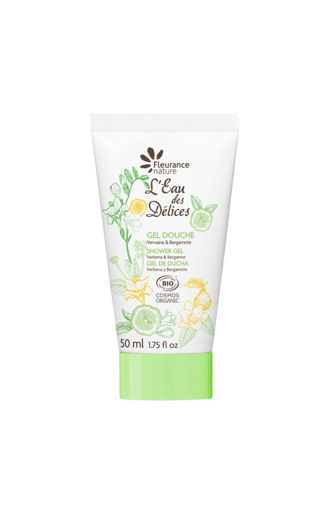 Gel douche nourrissant bio - Verveine & bergamote - Corps - 50 ml