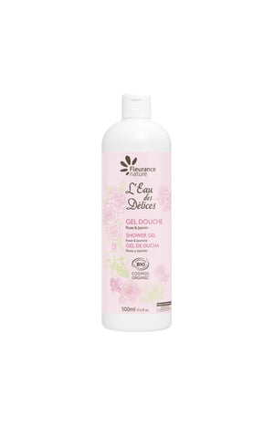 Gel douche nourrissant bio - Rose & jasmin - Corps - 500 ml