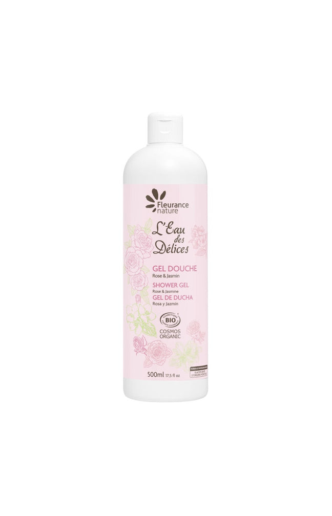 Gel douche nourrissant bio - Rose & jasmin - Corps - 500 ml