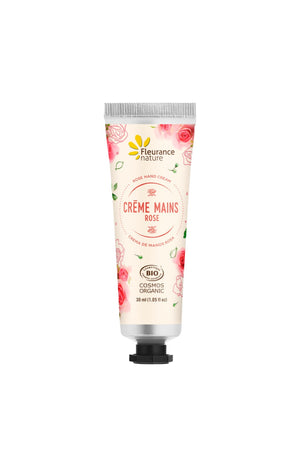 Crème hydratante bio - Rose - Mains - 30 ml
