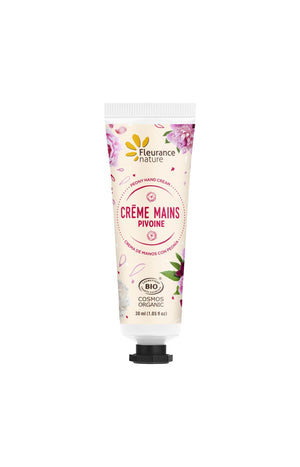 Crème hydratante bio - Pivoine - Mains - 30 ml