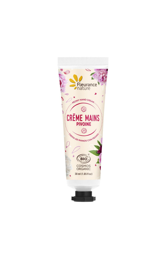 Crème hydratante bio - Pivoine - Mains - 30 ml