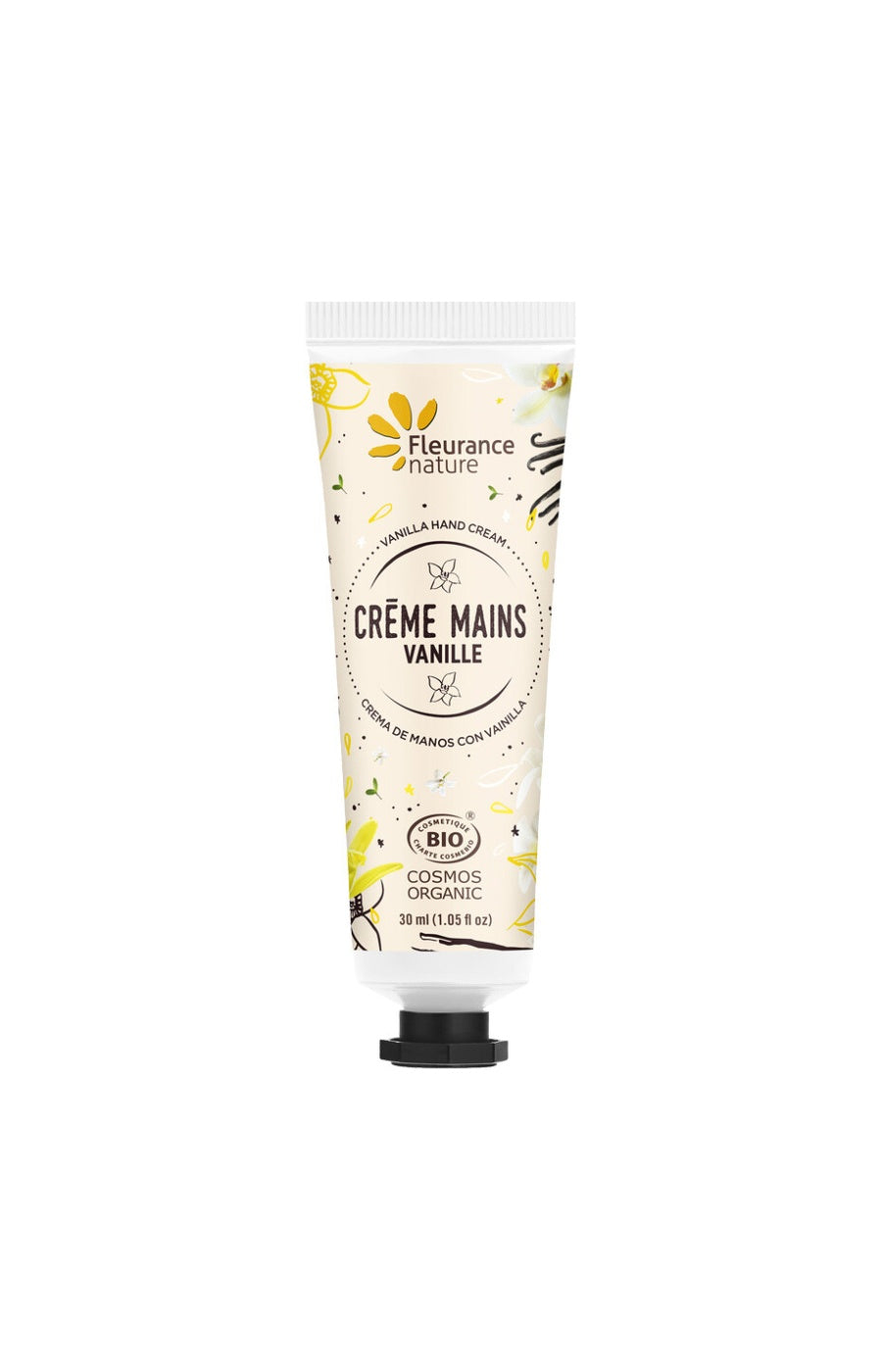 Crème hydratante bio - Vanille - Mains - 30 ml