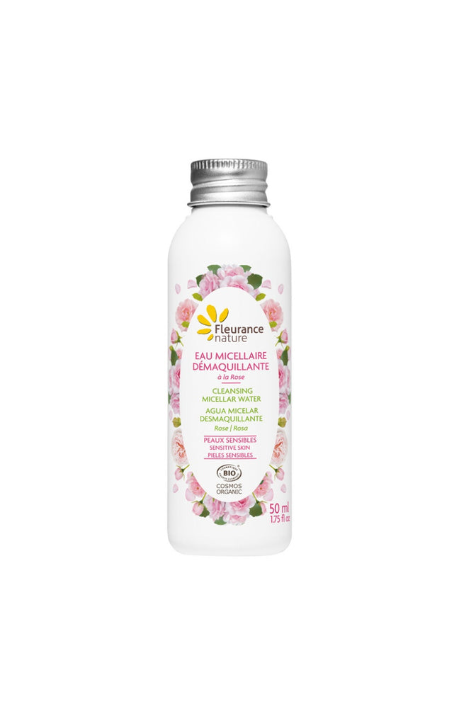 Eau micellaire démaquillante bio - Rose - Peaux sensibles - 50 ml